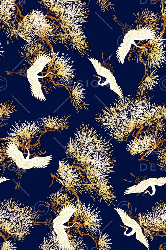 几何线条印花华亿平台图片