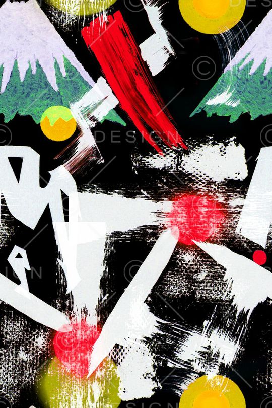 手绘印花华亿平台图片