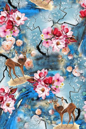 鹿印花华亿平台图片