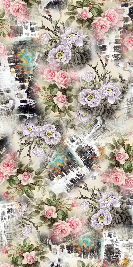 中国风印花华亿平台图片