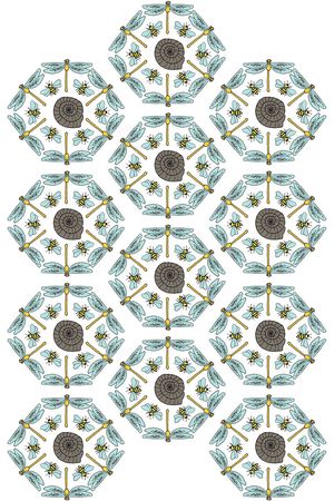 蜻蜓印花华亿平台图片