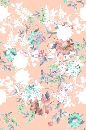 国画风景花卉印花华亿平台图片