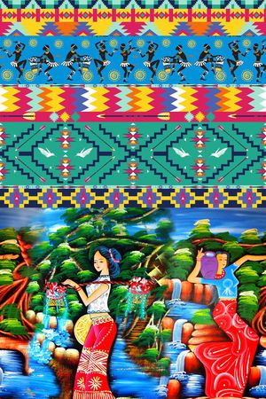 民族风印花华亿平台图片