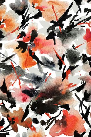 欧美风花卉印花印花华亿平台图片