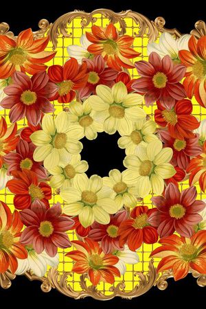 花卉印花华亿平台图片