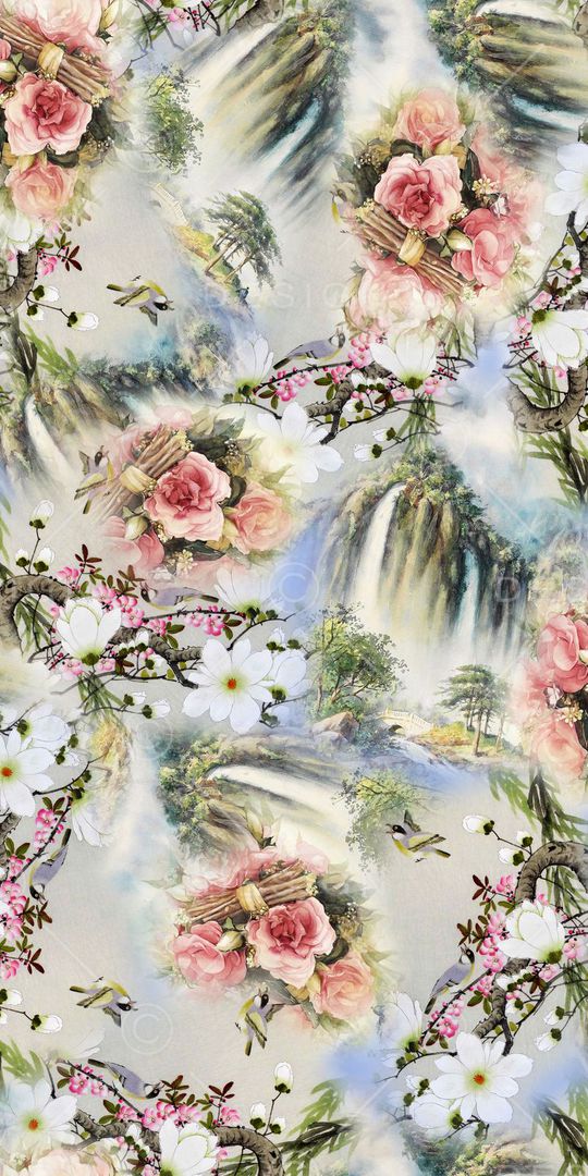 中国画印花华亿平台图片