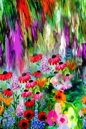 抽象印花华亿平台图片