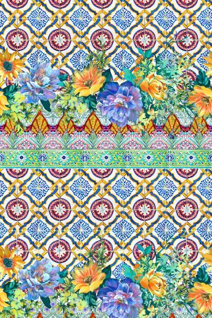 几何印花华亿平台图片