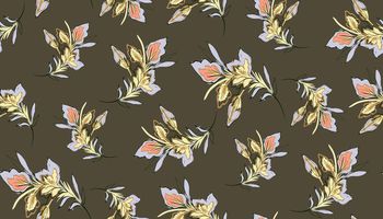 树叶印花华亿平台图片