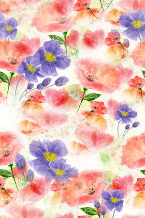 花朵印花华亿平台图片