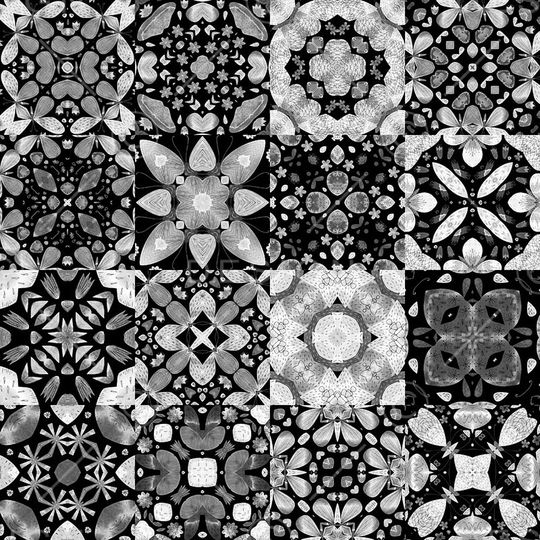 不规则几何印花华亿平台图片