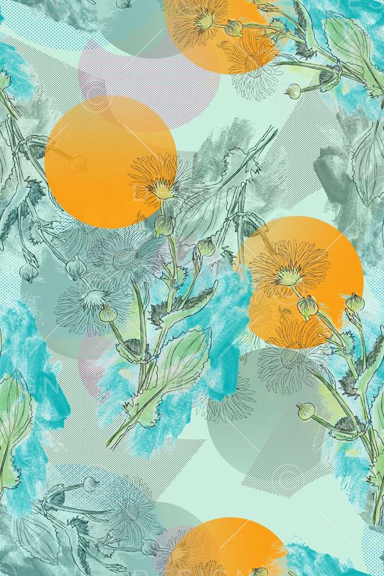 手绘印花华亿平台图片