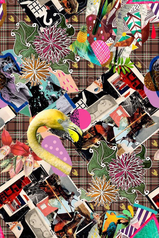 抽象印花华亿平台图片