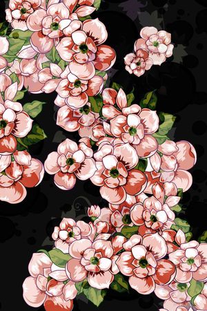 桃花印花华亿平台图片