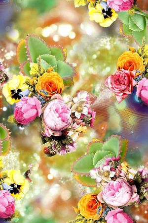 花朵印花华亿平台图片