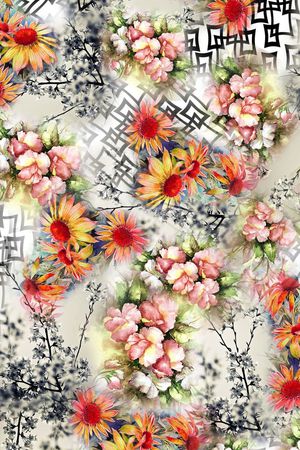 油画花卉印花华亿平台图片