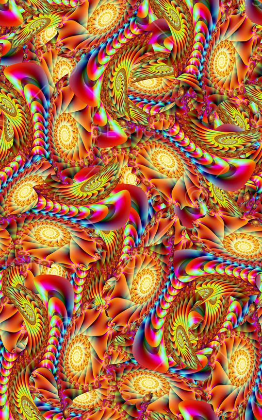 分形漩涡印花华亿平台图片