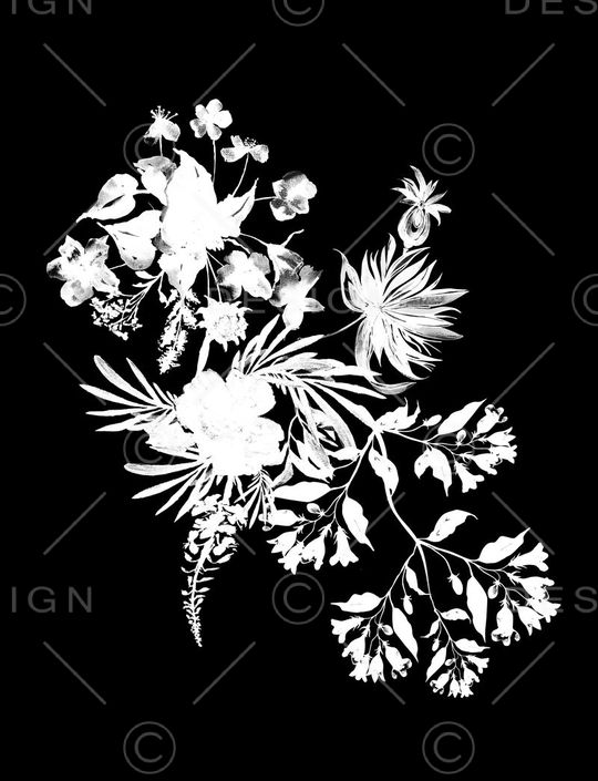 黑白印花华亿平台图片