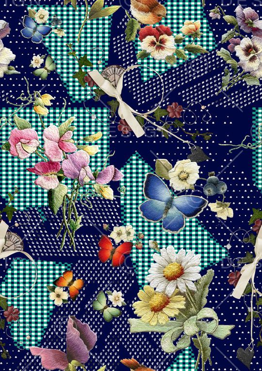 格子印花华亿平台图片