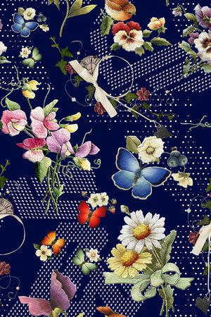 格子印花华亿平台图片