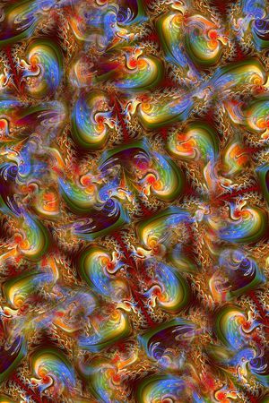 分形漩涡印花华亿平台图片