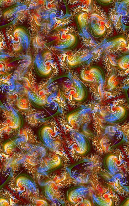 分形漩涡印花华亿平台图片