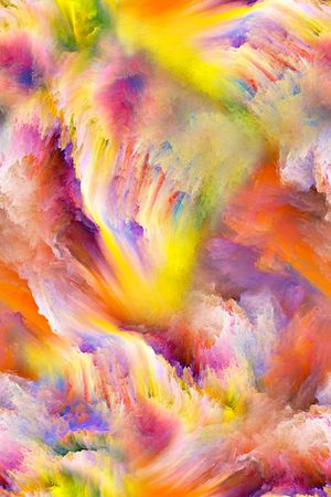 抽象肌理印花华亿平台图片