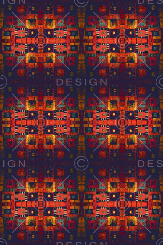 抽象花卉印花华亿平台图片