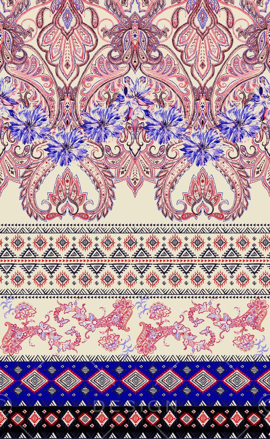 佩斯利印花华亿平台图片