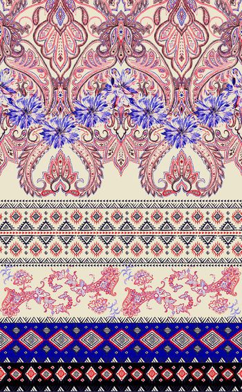 706696-佩斯利民族几何