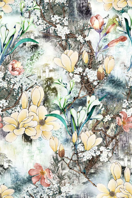 中国风印花华亿平台图片