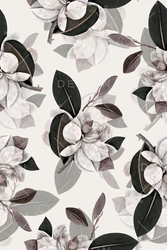 抽象手绘满版花卉印花华亿平台图片