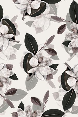 抽象手绘满版花卉印花华亿平台图片