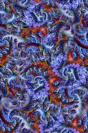 分形漩涡印花华亿平台图片