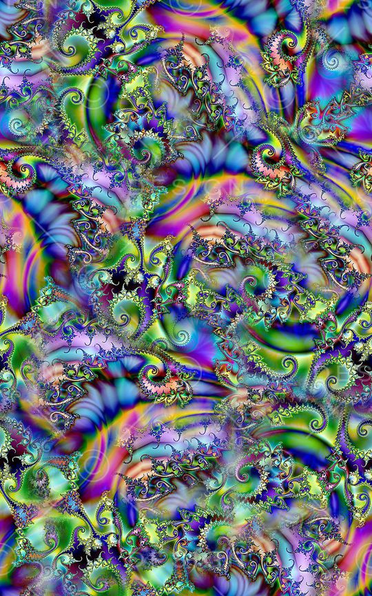 分形漩涡印花华亿平台图片