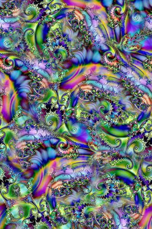 分形漩涡印花华亿平台图片