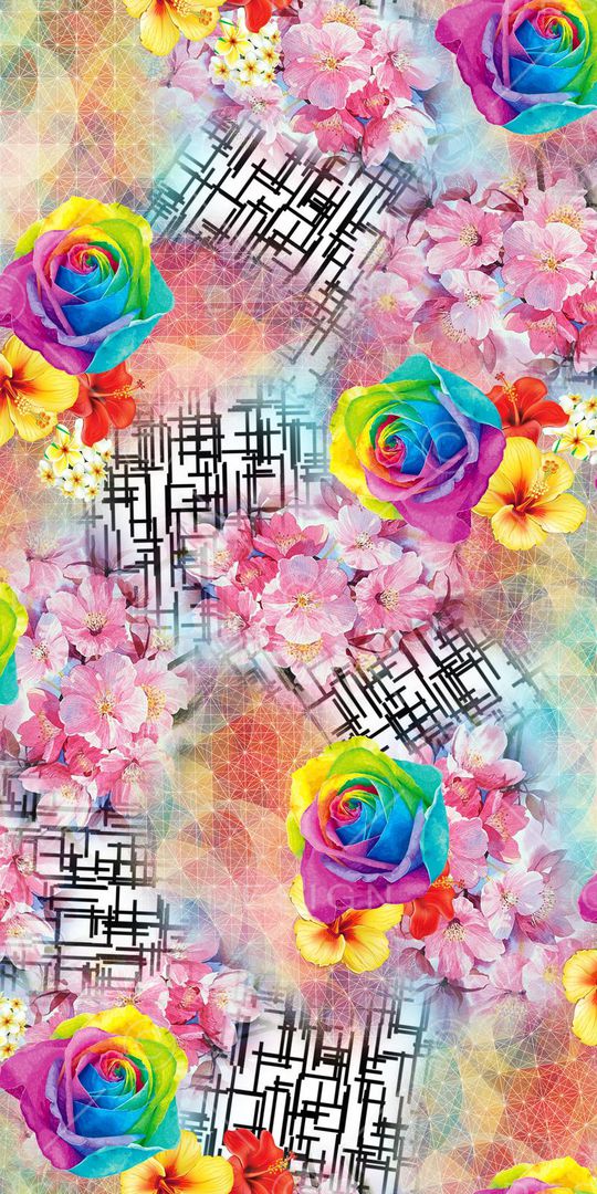 几何印花华亿平台图片