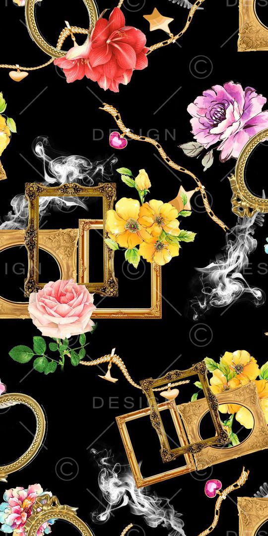 复古相框印花华亿平台图片