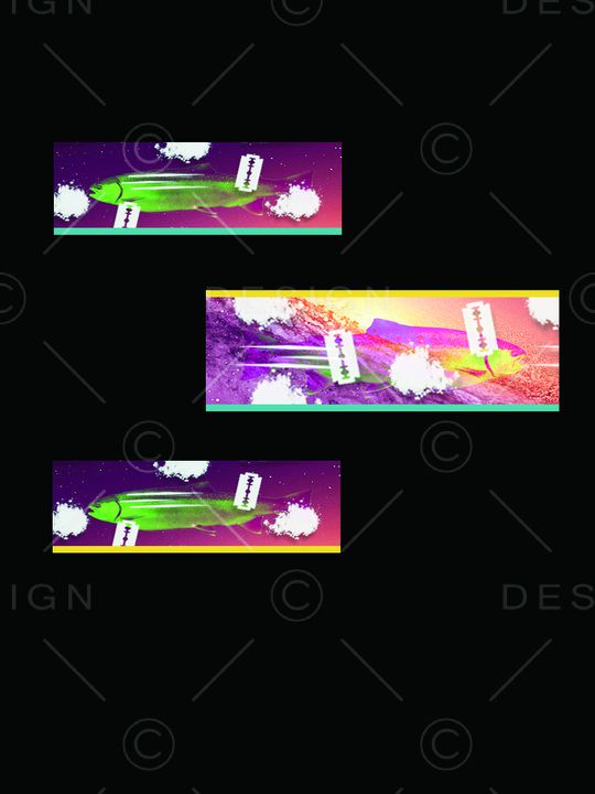 热带鱼印花华亿平台图片