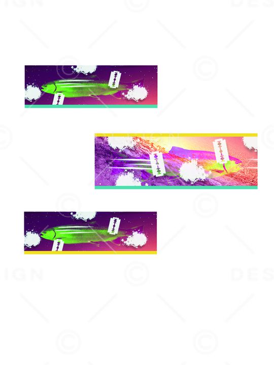 热带鱼印花华亿平台图片