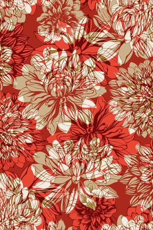 数码几何花卉印花华亿平台图片