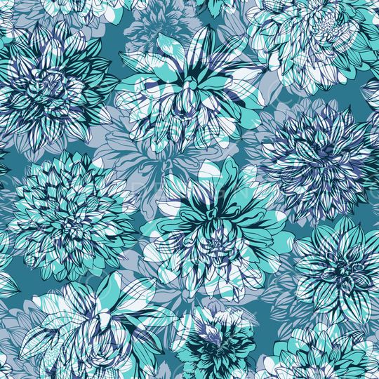 数码几何花卉印花华亿平台图片