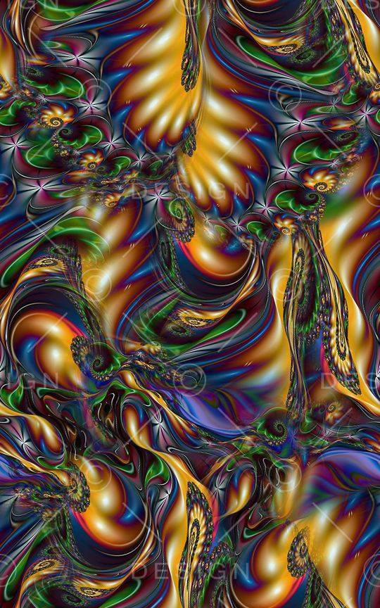 分形漩涡印花华亿平台图片