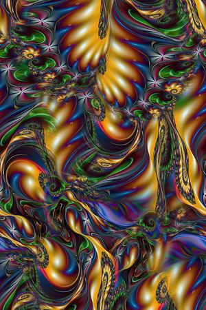 分形漩涡印花华亿平台图片