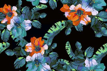 花瓣印花华亿平台图片