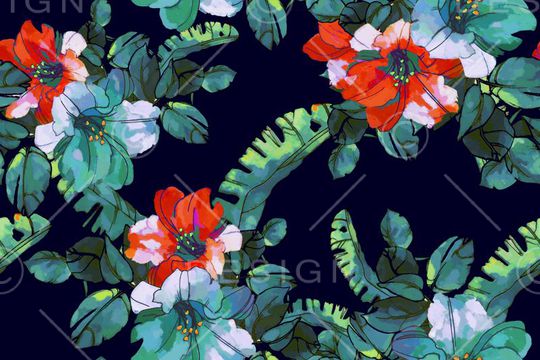 花瓣印花华亿平台图片