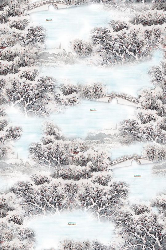 断桥残雪印花华亿平台图片