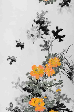 中国风印花华亿平台图片