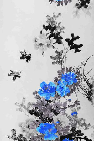 中国风印花华亿平台图片