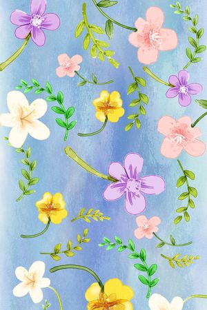 花朵印花华亿平台图片